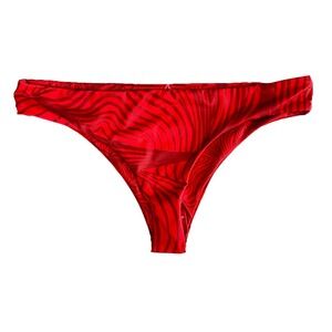 Free People Beach Reversible Bikini Bottoms Size Medium NEW‎ Red/Brown